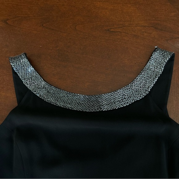 Lauren Ralph Lauren | Beaded Scoop Neck Sheath Dress - Picture 3 of 10